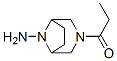 3,8-Diazabicyclo[3.2.1]octan-8-amine,3-(1-oxopropyl)-(9CI) Struktur