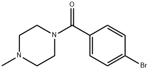 1-(4-bromobenzoyl)-4-methylpiperazine Struktur