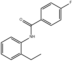 N-(2-ethylphenyl)-4-fluorobenzamide Struktur