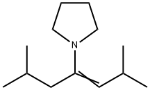 1-(1-Isobutyl-3-methyl-1-butenyl)pyrrolidine Struktur