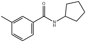 N-cyclopentyl-3-methylbenzamide Struktur