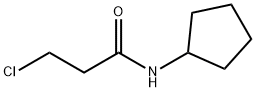 3-chloro-N-cyclopentylpropanamide Struktur