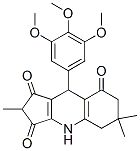 4,6,7,9-Tetrahydro-9-(3,4,5-trimethoxyphenyl)-2,6,6-trimethyl-1H-cyclopenta[b]quinoline-1,3,8(2H,5H)-trione Struktur