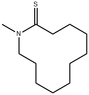 Azacyclododecane-2-thione,  1-methyl- Struktur