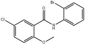 N-(2-bromophenyl)-5-chloro-2-methoxybenzamide Struktur