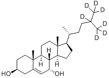 7ALPHA-HYDROXYCHOLESTEROL-25,26,26,26,27,27,27-D7 Struktur