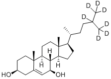 7BETA-HYDROXYCHOLESTEROL-25,26,26,26,27,27,27-D7 Struktur