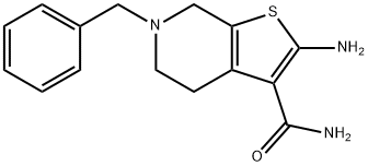 2-AMino-6-benzyl-4,5,6,7-tetrahydro-thieno[2,3-c]pyridine-3-carboxylic acid aMide Struktur