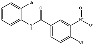 N-(2-bromophenyl)-4-chloro-3-nitrobenzamide Struktur