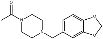 N-Acetyl-4-piperonylpiperazine Struktur