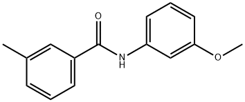 N-(3-methoxyphenyl)-3-methylbenzamide Struktur