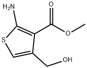 3-Thiophenecarboxylicacid,2-amino-4-(hydroxymethyl)-,methylester(9CI) Struktur