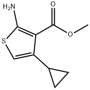 3-Thiophenecarboxylicacid,2-amino-4-cyclopropyl-,methylester(9CI) Struktur