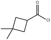 Cyclobutanecarbonyl chloride, 3,3-dimethyl- (9CI) Struktur