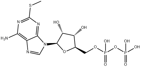 2-(METHYLTHIO)-ADENOSINE 5'-TRIHYDROGEN DIPHOSPHATE TRISODIUM Struktur