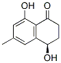 (4R)-6-Methyl-4,8-dihydroxy-3,4-dihydronaphthalene-1(2H)-one Struktur