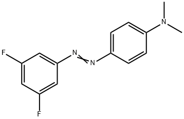 p-((3,5-Difluorophenyl)azo)-N,N-dimethylaniline Struktur