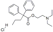 2-DIETHYLAMINOETHYL2,2-DIPHENYLVALERATEHYDROCHLORIDE Struktur