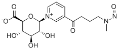 4-(Methylnitrosamino)-1-(3-pyridyl)-1-butanone N-b-D-Glucuronide Struktur