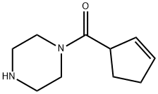 Piperazine, 1-(2-cyclopenten-1-ylcarbonyl)- (9CI) Struktur