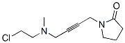 N-(4-(2-chloroethylmethylamino)-2-butynyl)-2-pyrrolidone Struktur