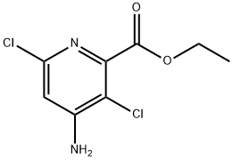 ethyl 4-aMino-3,6-dichloropicolinate Struktur