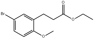 3-(5-BROMO-2-METHOXY-PHENYL)-PROPIONIC ACID ETHYL ESTER Struktur