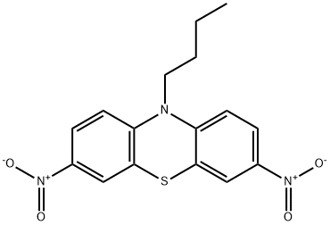 10-Butyl-3,7-dinitro-10H-phenothiazine Struktur