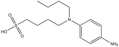 4-[(4-aminophenyl)butylamino]butane-1-sulphonic acid Struktur