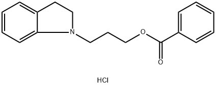 1H-Indole-1-propanol, 2,3-dihydro-, 1-benzoate, hydrochloride