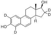 17BETA-DIHYDROEQUILIN-2,4,16,16-D4 Struktur