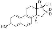 17Β-ジヒドロエキリン-16,16,17-D3 化學構造式