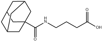 4-[(1-ADAMANTYLCARBONYL)AMINO]BUTANOIC ACID Struktur