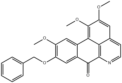 1,2,10-Trimethoxy-9-benzyloxy-7H-dibenzo[de,g]quinolin-7-one Struktur