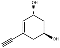 4-Cyclohexene-1,3-diol, 5-ethynyl-, (1S,3R)- (9CI) Struktur