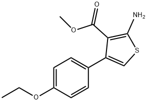 2-AMINO-4-(4-ETHOXYPHENYL)THIOPHENE-3-CARBOXYLIC ACID METHYL ESTER Struktur