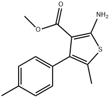 2-AMINO-5-METHYL-4-P-TOLYL-THIOPHENE-3-CARBOXYLIC ACID METHYL ESTER Struktur