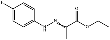 Propanoic acid, 2-(4-fluorophenylhydrazono)-, ethyl ester Struktur