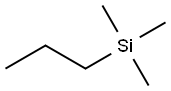 Trimethyl(propyl)silane Struktur