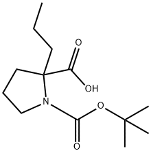 BOC-<ALPHA>-PROPYL-DL-PRO-OH Struktur