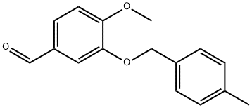 4-METHOXY-3-[(4-METHYLBENZYL)OXY]BENZALDEHYDE Struktur