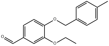 3-ETHOXY-4-[(4-METHYLBENZYL)OXY]BENZALDEHYDE Struktur