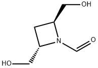 1-Azetidinecarboxaldehyde, 2,4-bis(hydroxymethyl)-, (2S,4S)- (9CI) Struktur