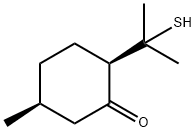 (2R,5S)-2-(1-Mercapto-1-methylethyl)-5-methylcyclohexanone Struktur