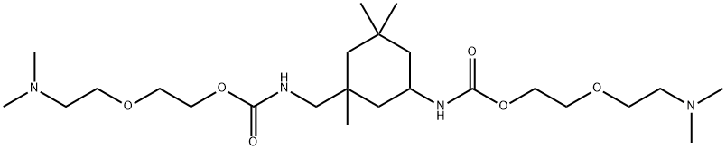 2-[2-(Dimethylamino)ethoxy]ethyl [3-[[[[2-[2-(dimethylamino)ethoxy]ethoxy]carbonyl]amino]methyl]-3,5,5-trimethylcyclohexyl]carbamate Struktur