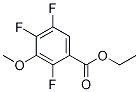 Benzoic acid, 2,4,5-trifluoro-3-Methoxy-, ethyl ester Struktur