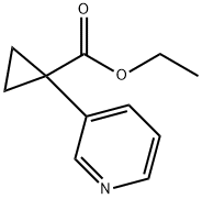 ethyl 1-(pyridin-3-yl)cyclopropanecarboxylate Struktur