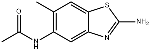 Acetamide, N-(2-amino-6-methyl-5-benzothiazolyl)- (9CI) Struktur