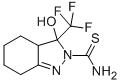 3,3A,4,5,6,7-HEXAHYDRO-3-HYDROXY-2-THIOCARBAMOYL-3-TRIFLUOROMETHYL-2H-INDAZOLE Struktur