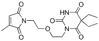 1-[2-[2-(2,5-Dihydro-3-methyl-2,5-dioxo-1H-pyrrol-1-yl)ethoxy]ethyl]-5,5-diethylbarbituric acid Struktur